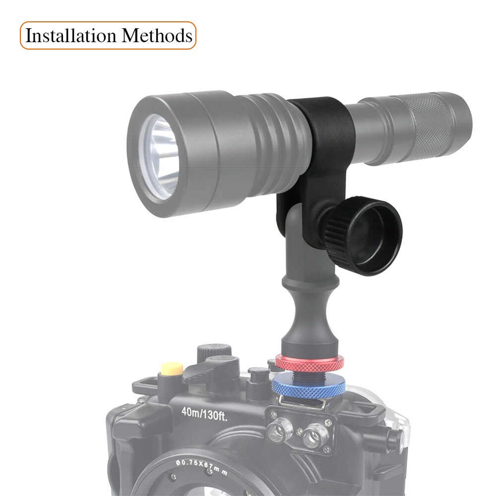 20 to 38mm Lamp Adjustable Mount Holder Clamp-nitescuba