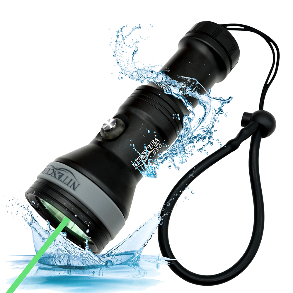 NiteScuba G20 with Green Laser cave diving lights