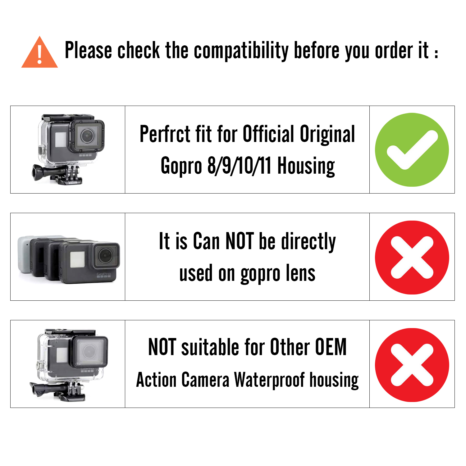 Aquanic SX40 mutil color filter for gopro