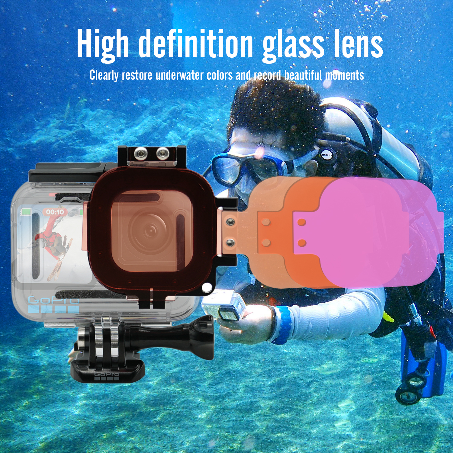 Aquanic SX40 mutil color filter for gopro