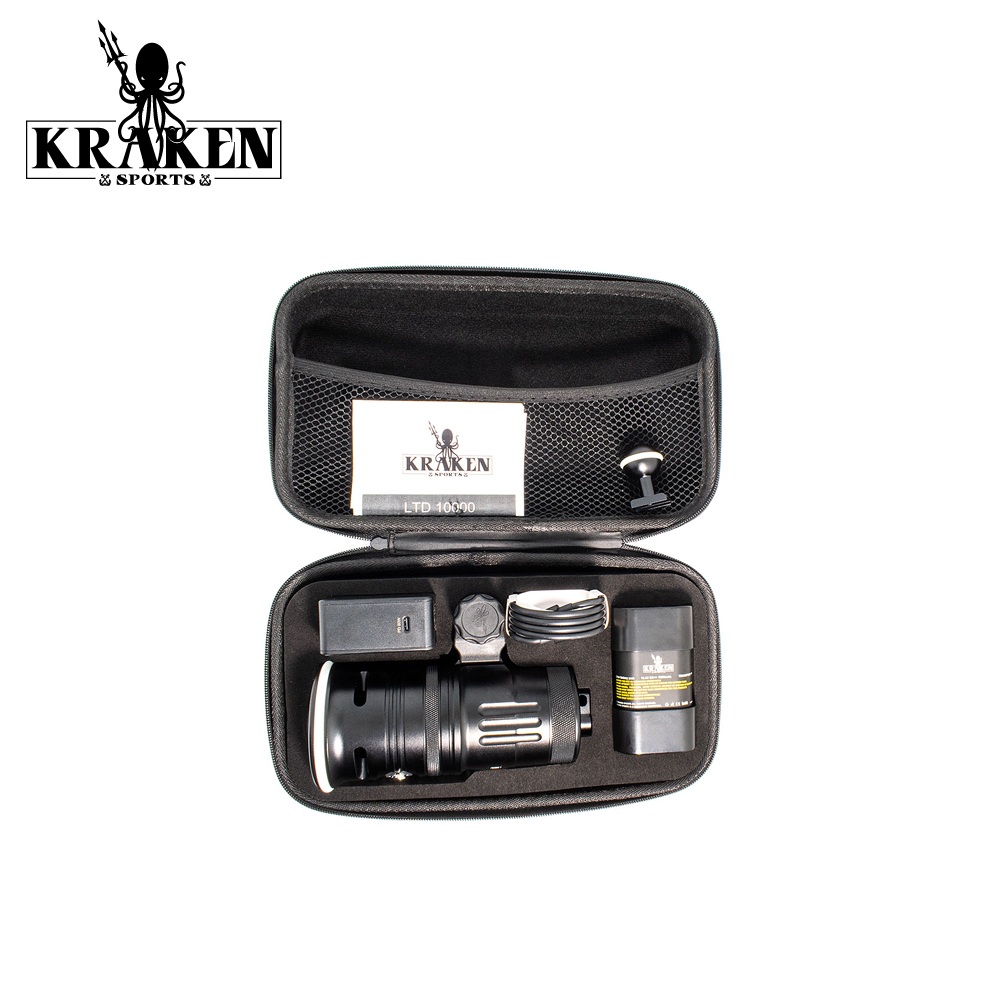 Kraken LTD 10000 lumens diving light 1500 lumens spotlight CRI 90