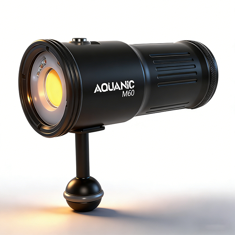 🔦Aquanic M60 dive video light 💡6000lumen