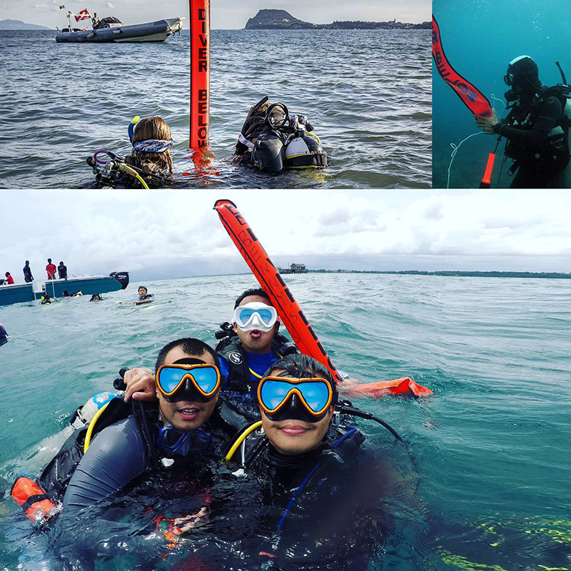 High quality diving SMB inflatable color buoy | Nitescuba