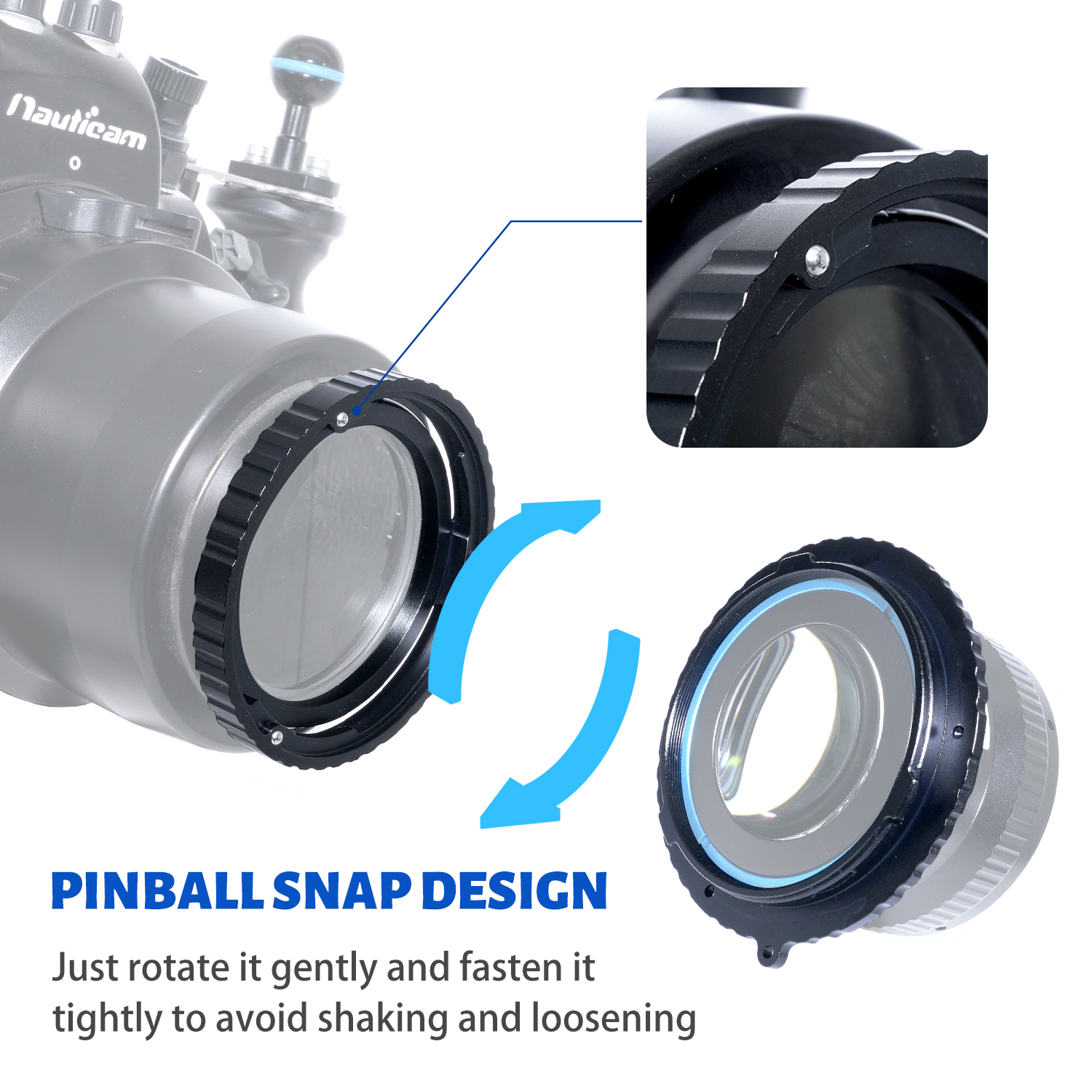 NITESCUBA NS-M67QS Magnetic ring for M67 lens quick release