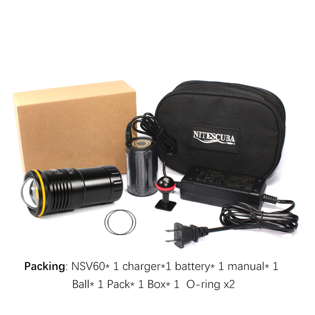 NSV60 dive video light CRI 90