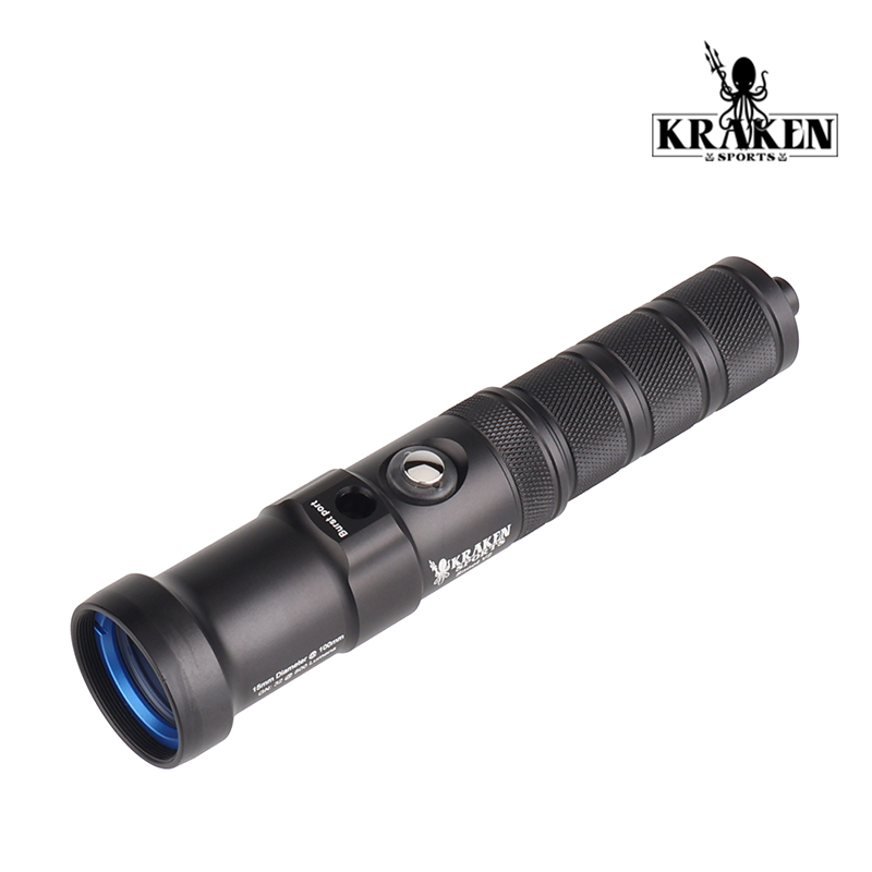 Kraken Snoot V2 800 Lumen Diving Light Portable Flashlight with Multiple Colors-nitescuba