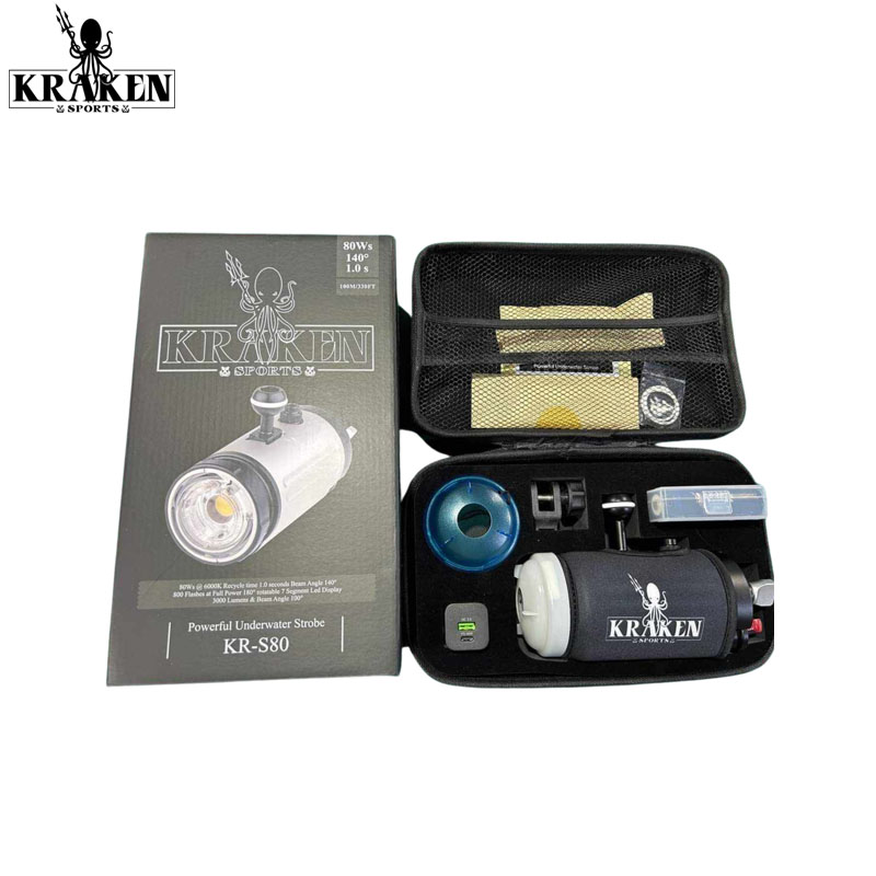 Kraken KR-S80 3000 lumens underwater multifunctional photography flash