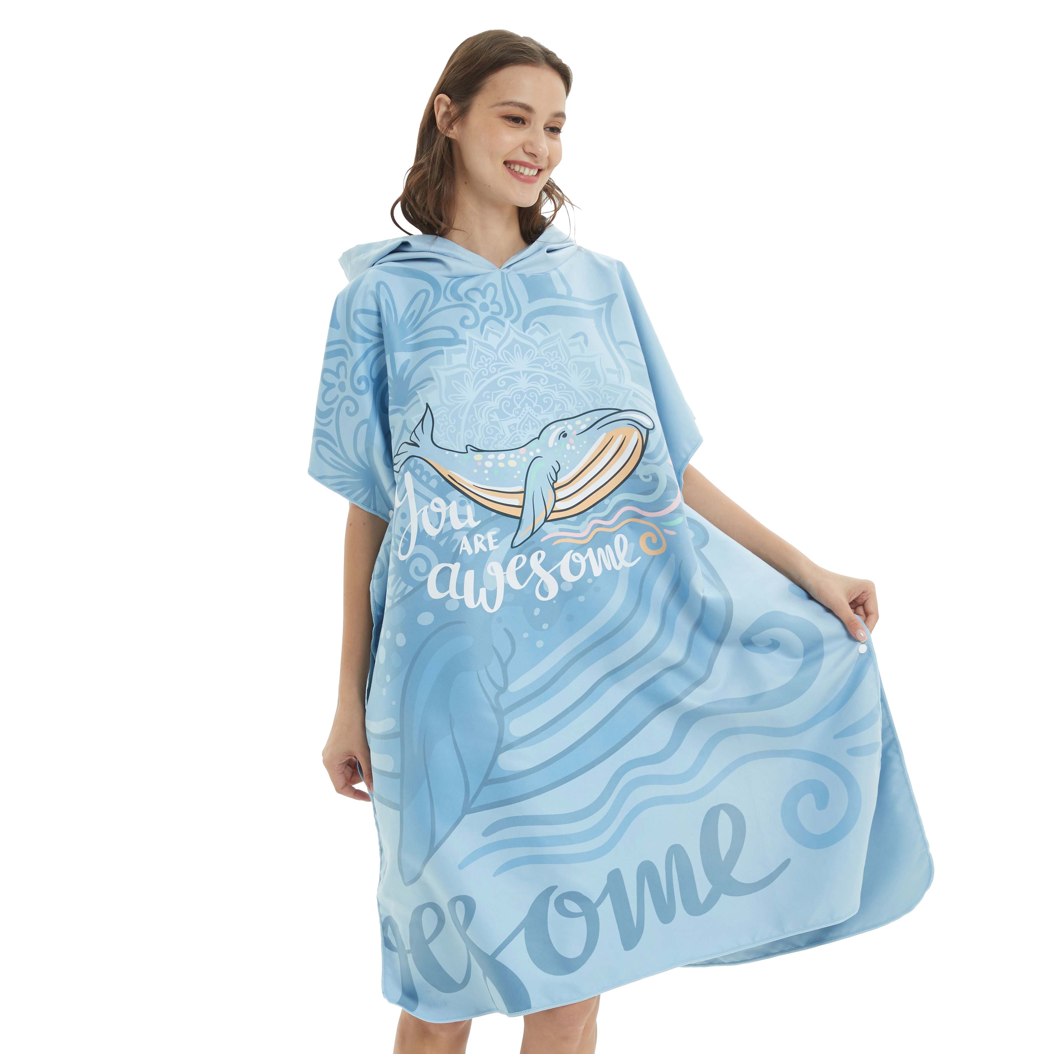 NiteScuba Microfiber Printing Changing Robe Bath Towel