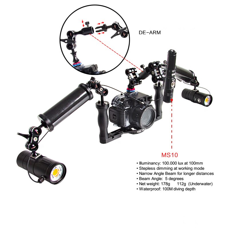 Scubalamp P53 5600k Diving Glare Video Light