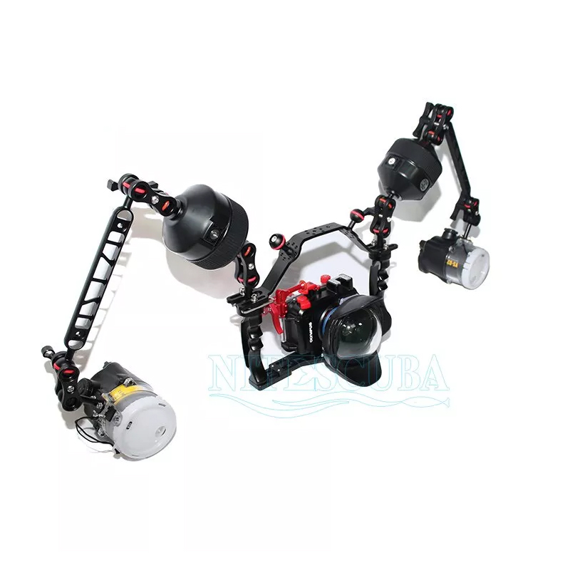 NiteScuba Diving Sea&sea YS D2 strobe light& inon float weefine wfl02 wide angle lens for tg5 camera case underwater photography-nitescuba