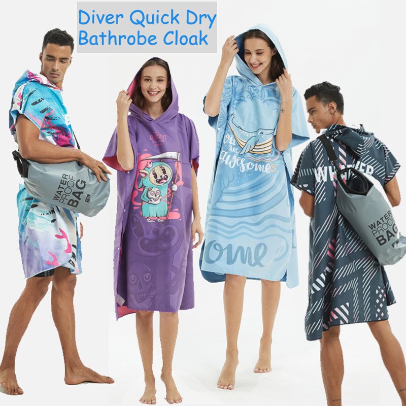 NiteScuba Microfiber Printing Changing Robe Bath Towel