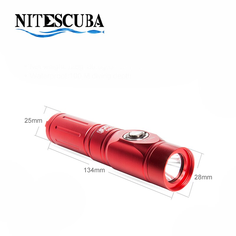 Supe Rd80 Diving Light Red Filter Flashlight 1200 Lumens-nitescuba