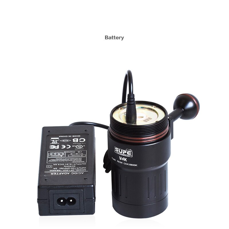 Scubalamp Supe V4k Diving Glare Video Light Wide Angle