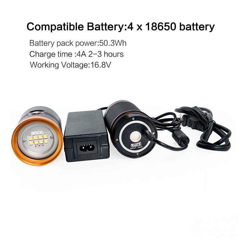 Scubalamp PV52T Diving Video Light-nitescuba