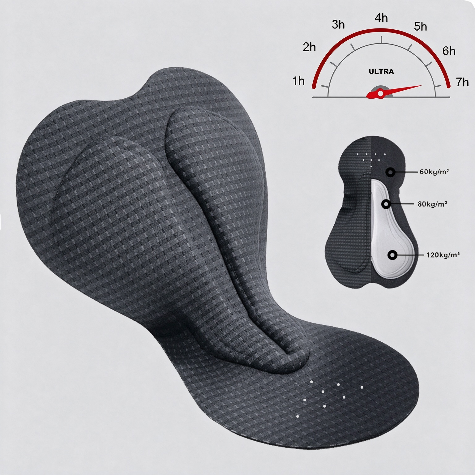Minimal Solid Men's Bib Shorts - Ink