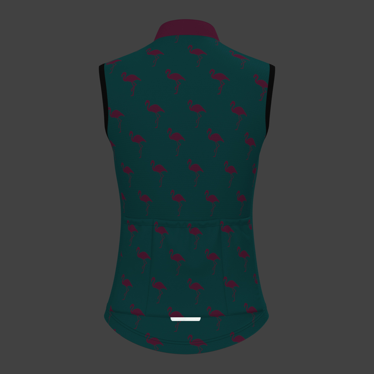 Women's Flamingo Sleeveless Cycling Jersey - Blue/Pink