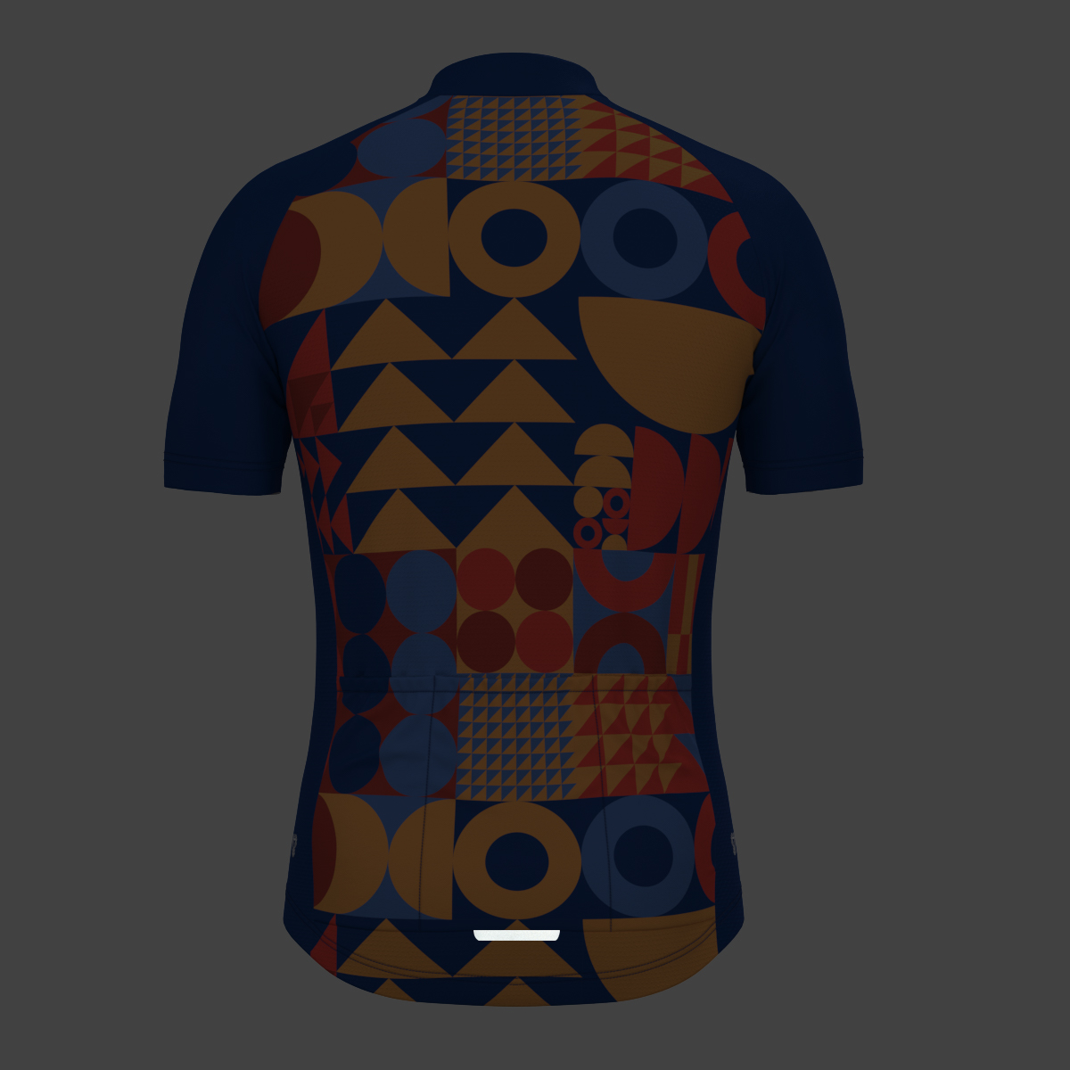 Abstract Bauhaus Men's Cycling Jersey - Blue