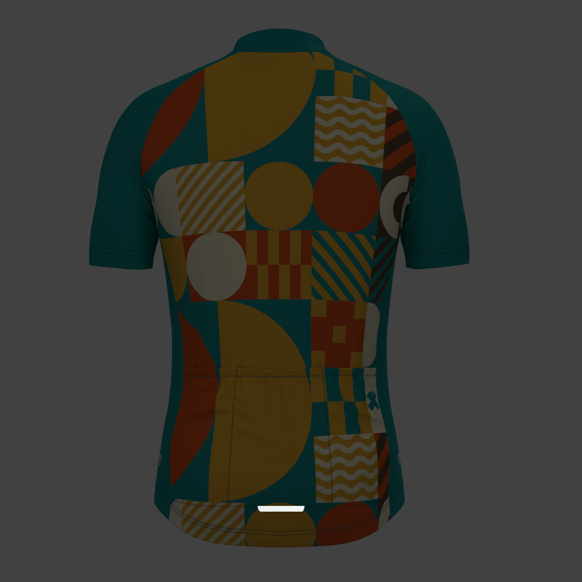 Abstract Bauhaus Men's Cycling Jersey - Green
