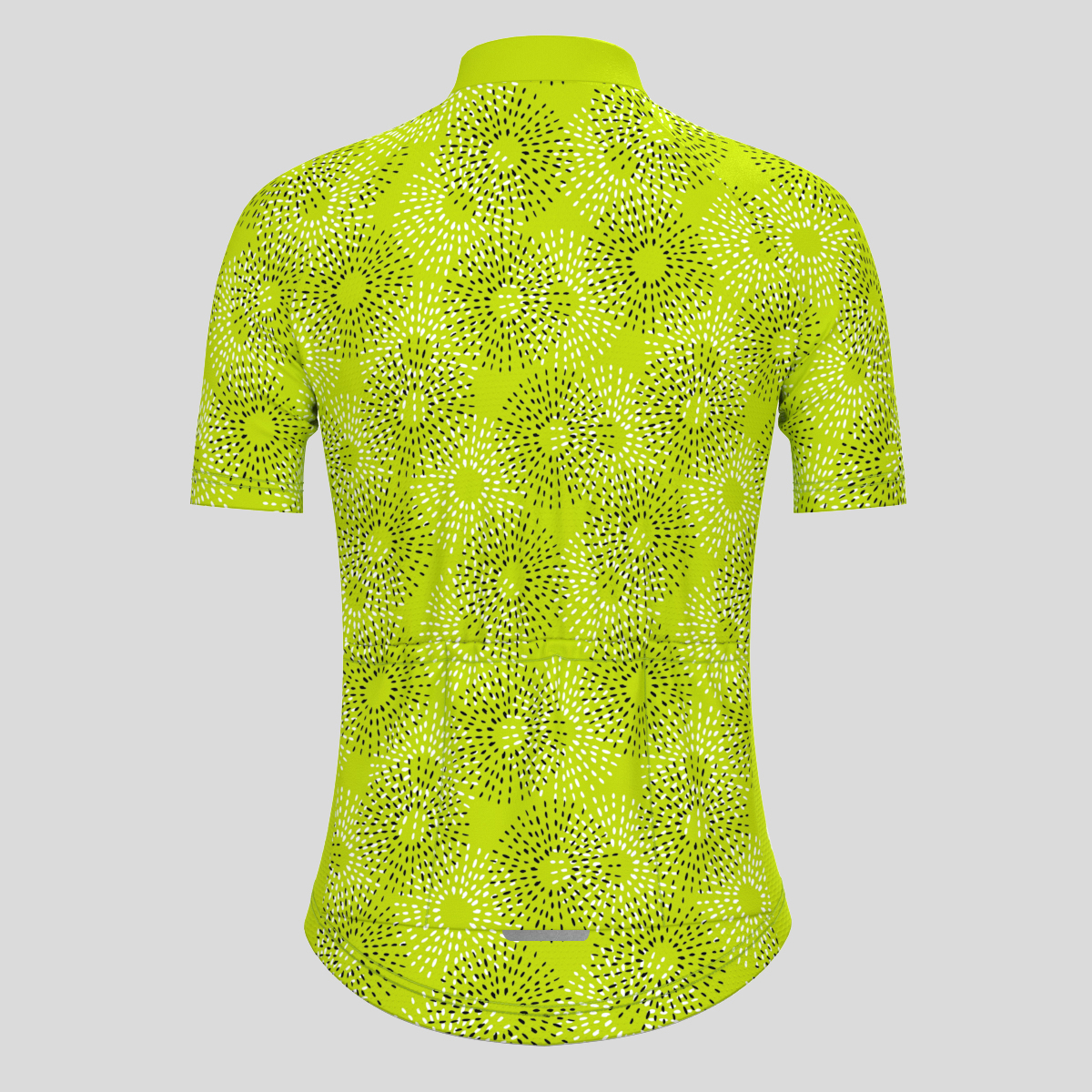 Abstract Irregular Kiwi Print Women's Cycling Jersey