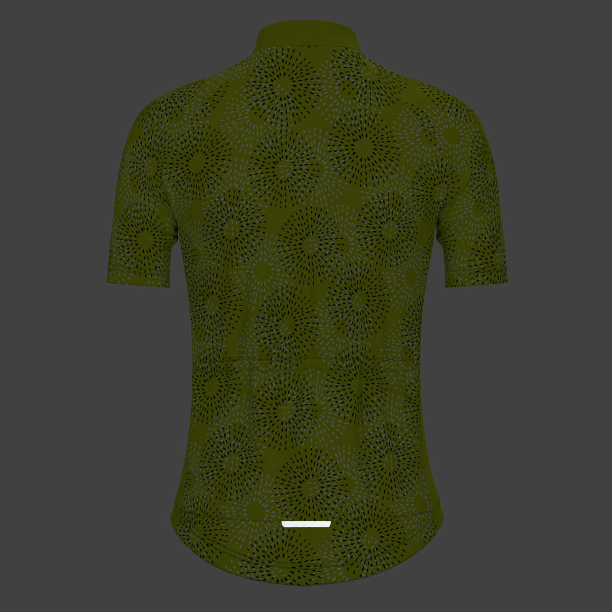 Abstract Irregular Kiwi Print Women's Cycling Jersey