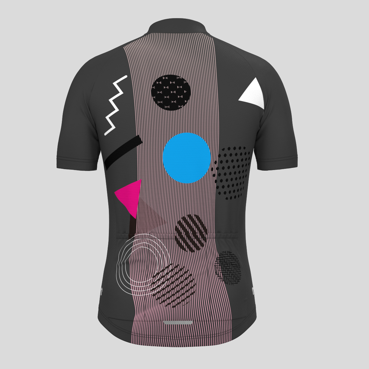 Abstract Memphis Men's Cycling Jersey - Graphite