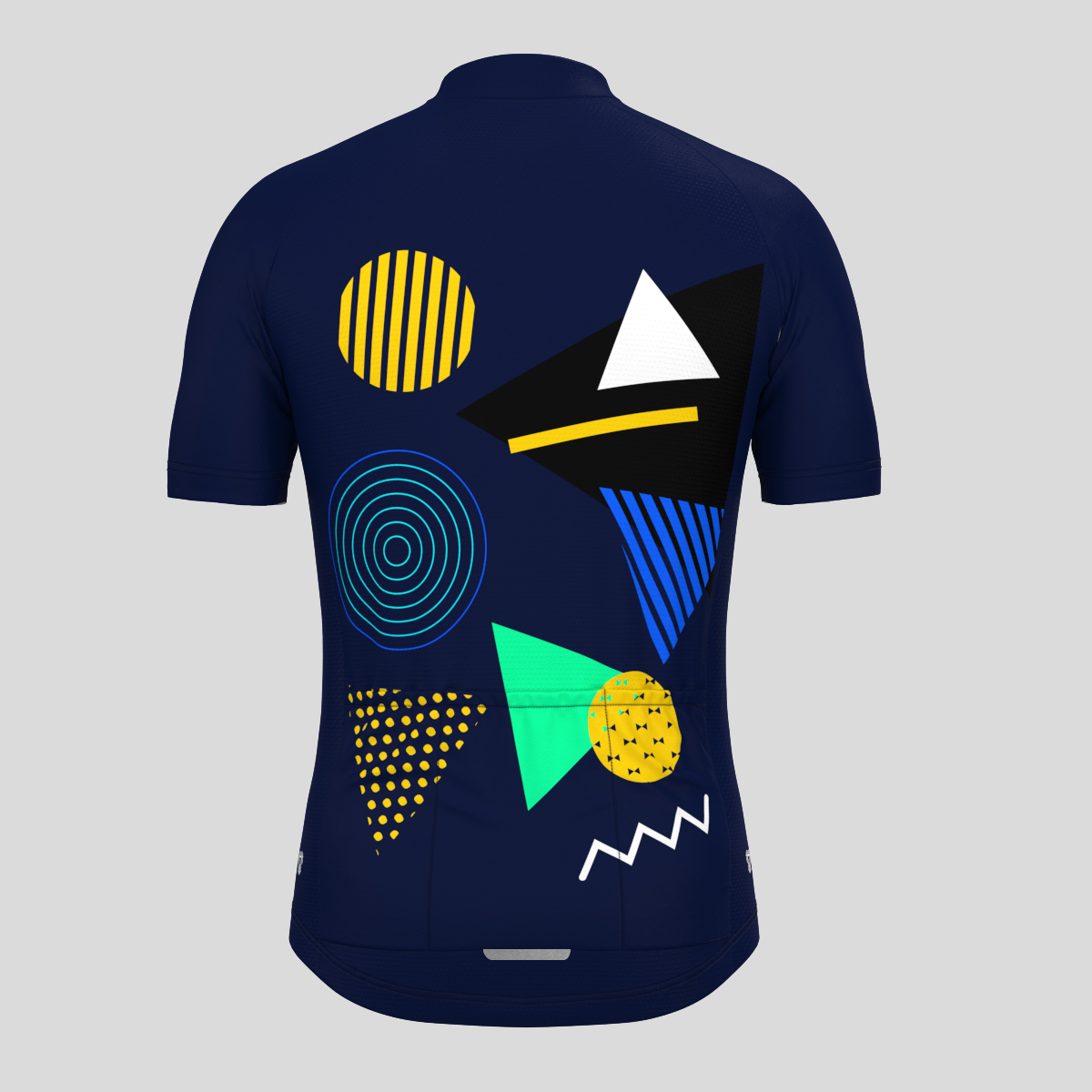Abstract Memphis Men's Cycling Jersey - Ink