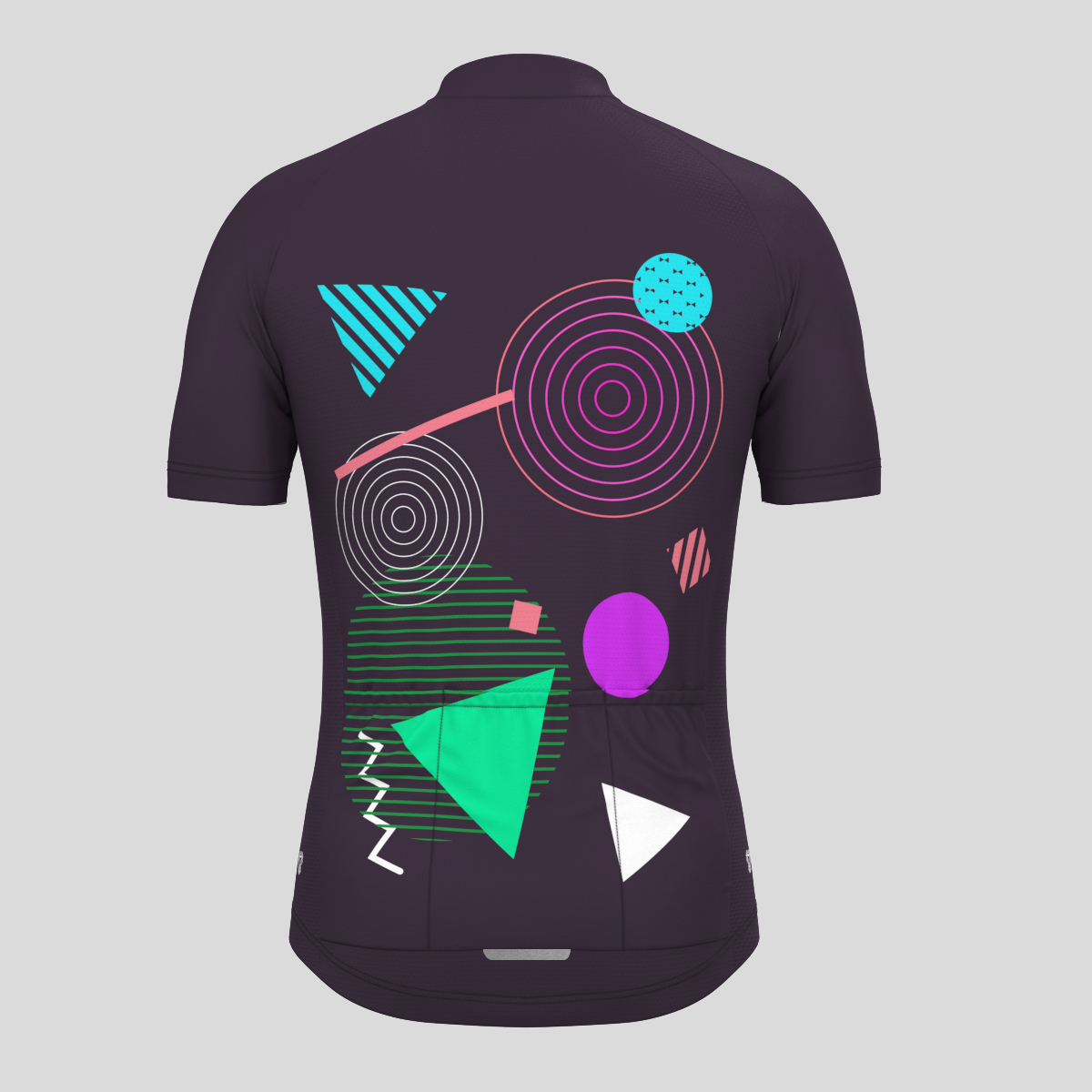 Abstract Memphis Men's Cycling Jersey - Purple