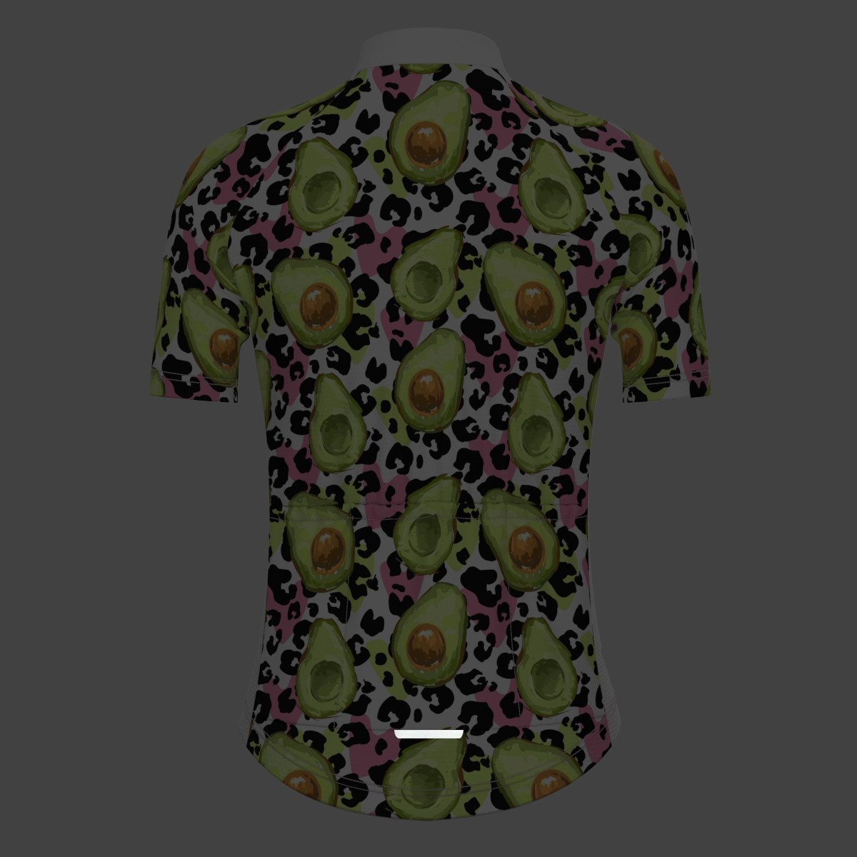 Avocado Leopard Print Women's Cycling Jersey