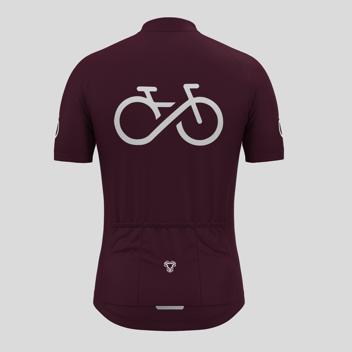 Ride Forever Men's Cycling Jersey -Burgundy