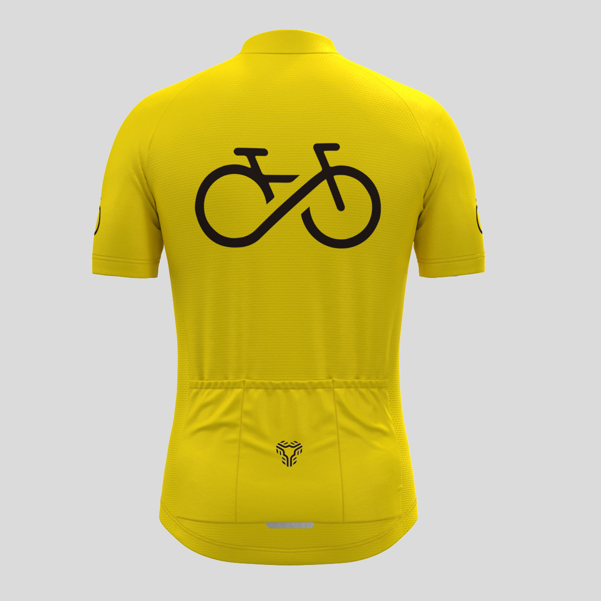 Bike Forever Men's Cycling Jersey -Maize