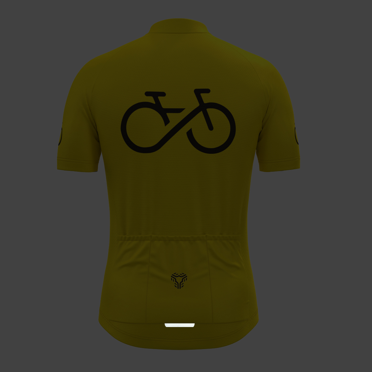 Bike Forever Men's Cycling Jersey -Maize