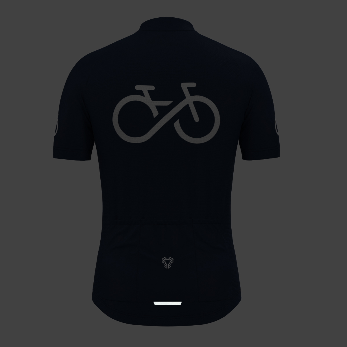 Bike Forever Men's Cycling Jersey -Navy