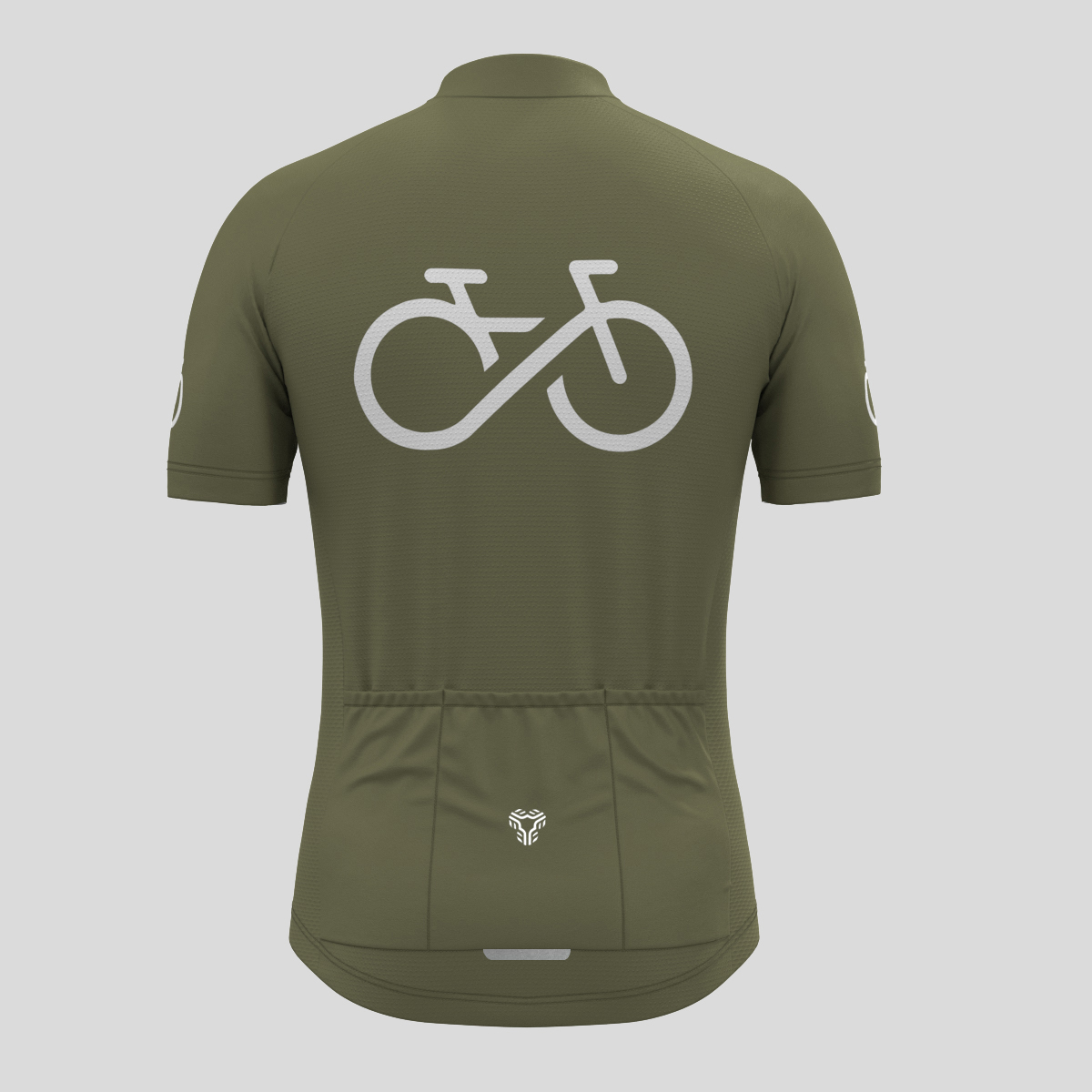 Bike Forever Men's Cycling Jersey -Olive
