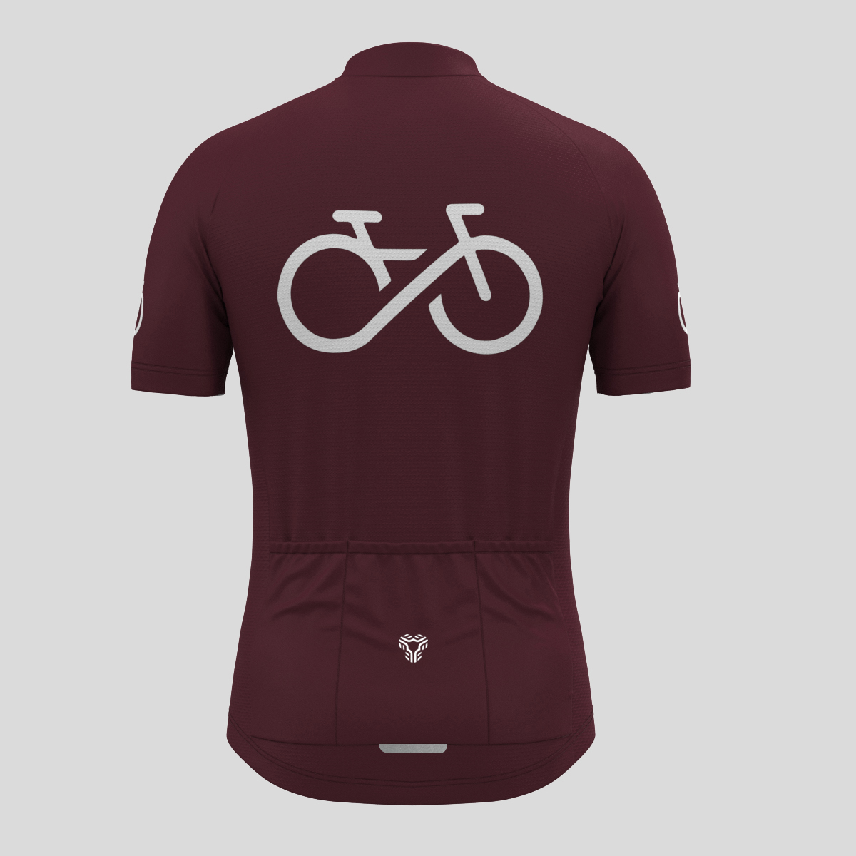 Bike Forever Men's Cycling Jersey -Plum