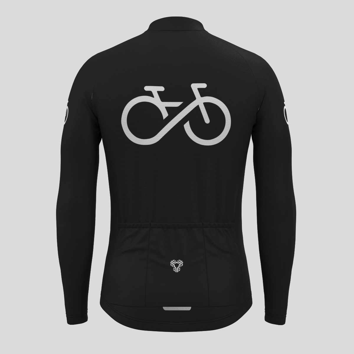 Men's Ride Forever LS Cycling Jersey - Black