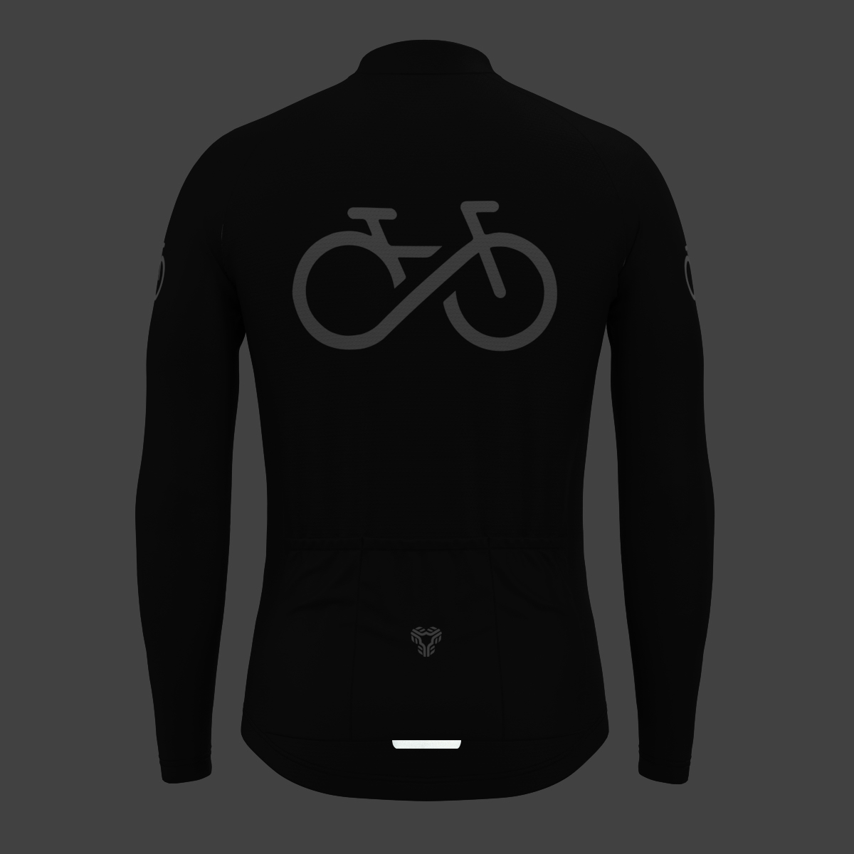 Men's Ride Forever LS Cycling Jersey - Black
