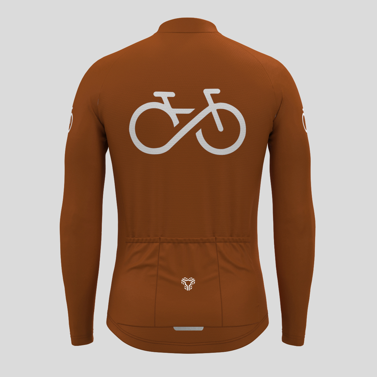 Men's Ride Forever LS Cycling Jersey - Caramel