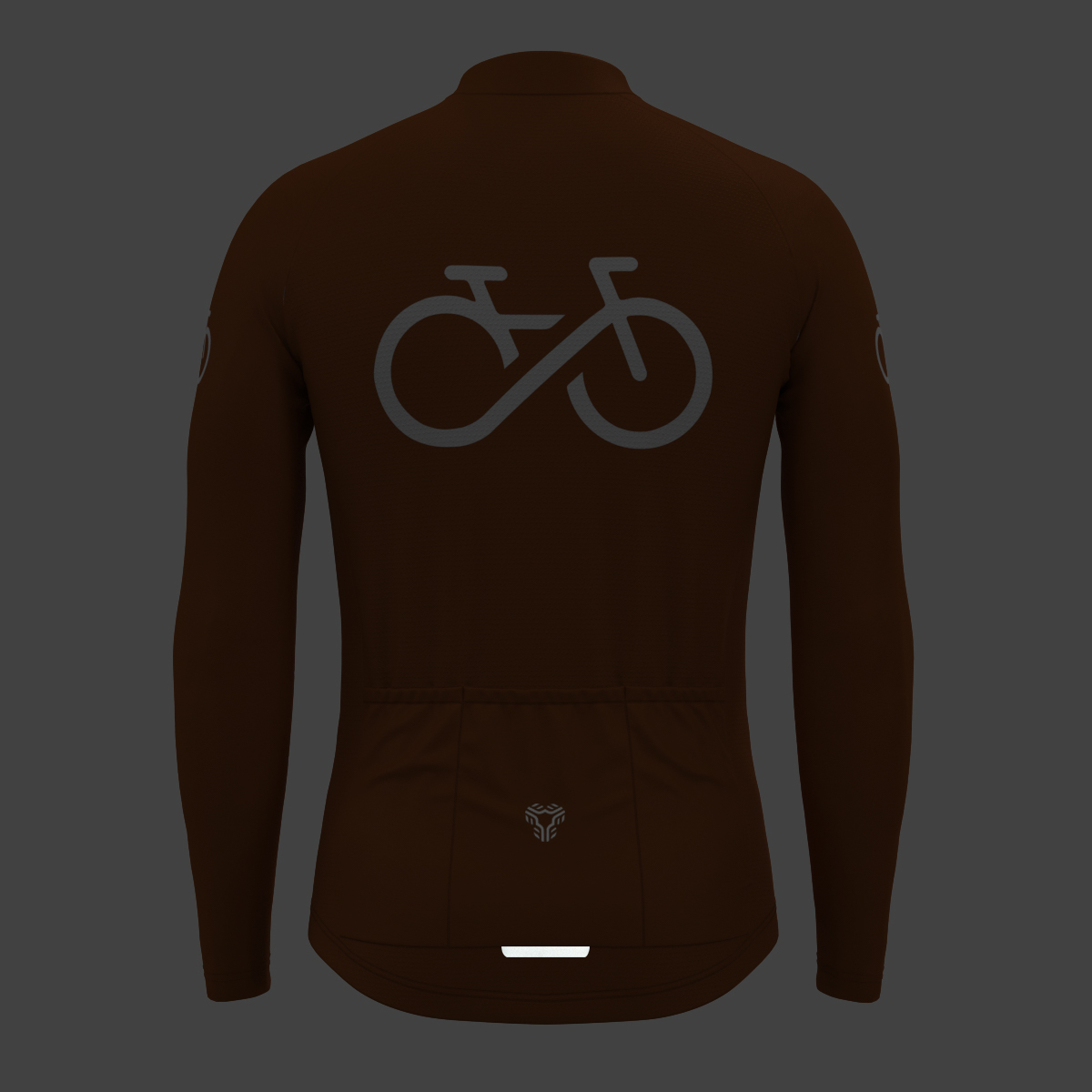Men's Ride Forever LS Cycling Jersey - Caramel