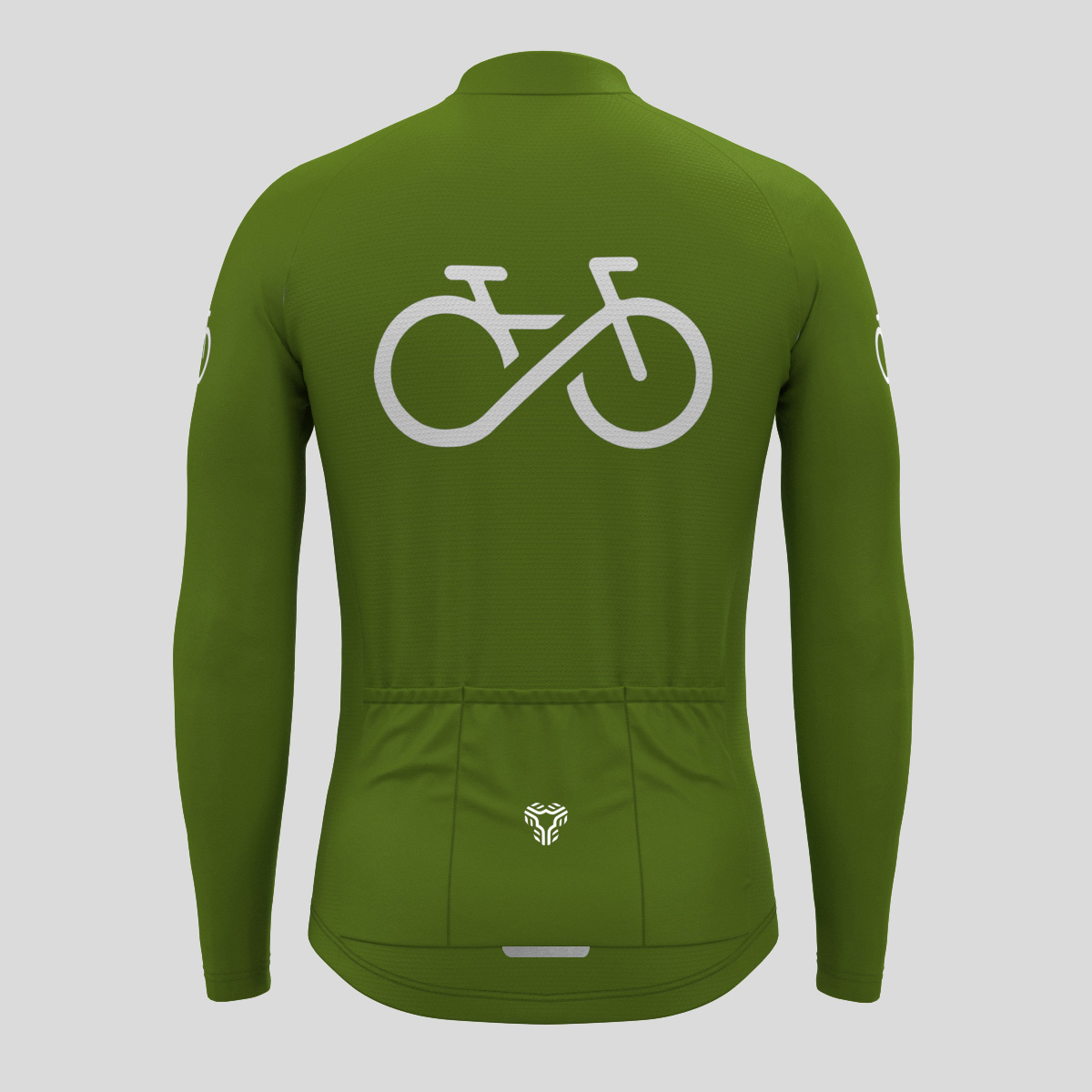 Men's Ride Forever LS Cycling Jersey - Forest
