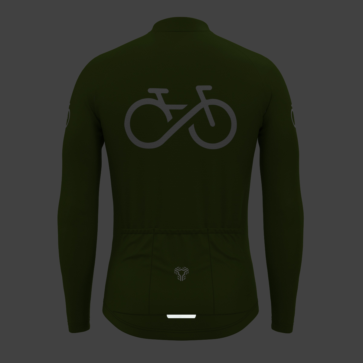 Men's Ride Forever LS Cycling Jersey - Forest