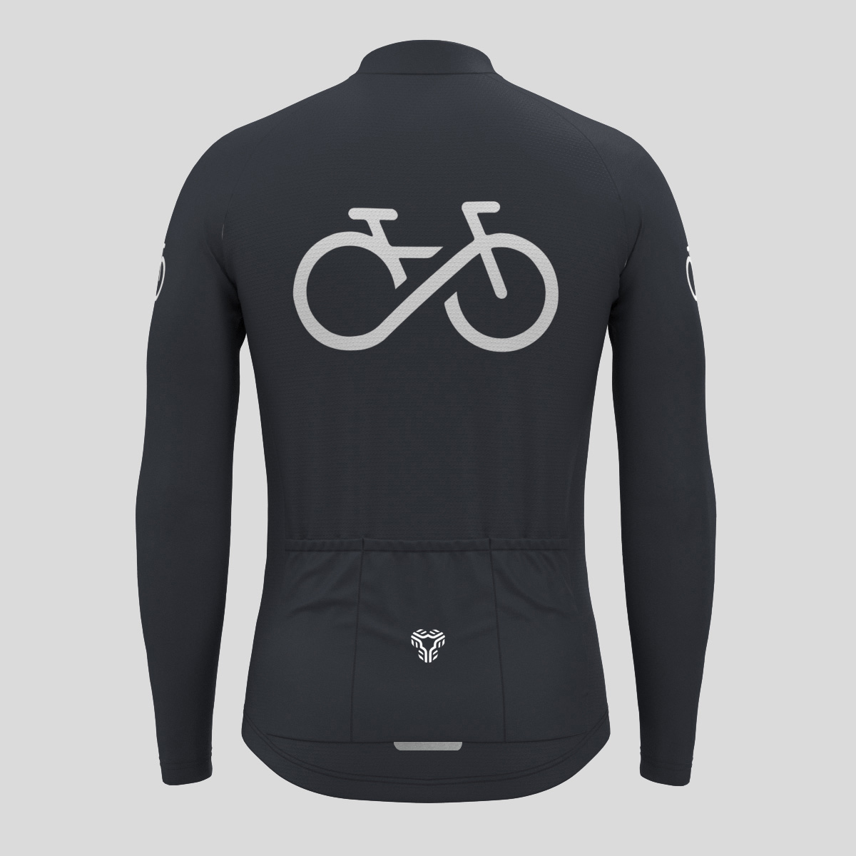 Bike Forever Men's LS Cycling Jersey - Graphite