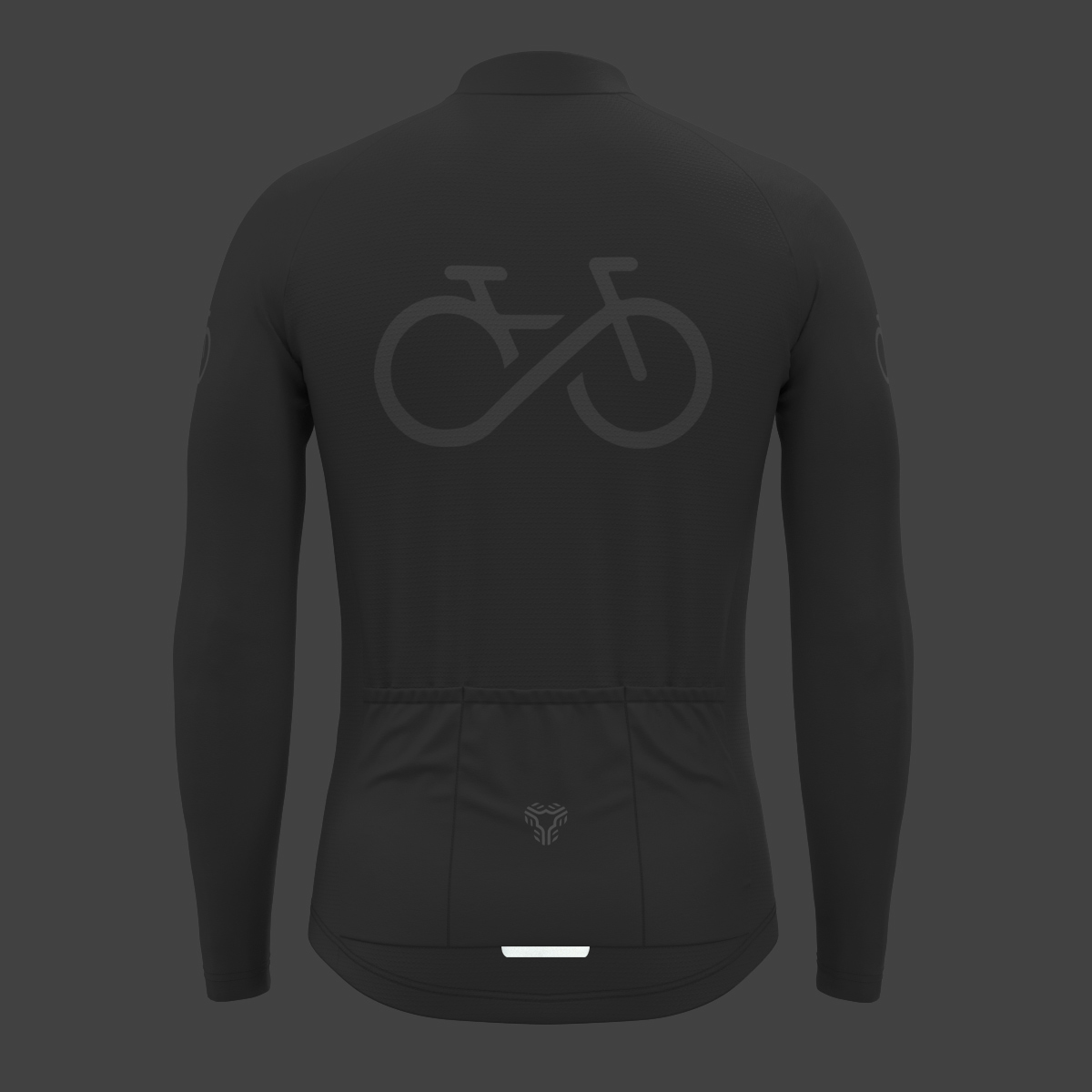 Men's Ride Forever LS Cycling Jersey - Gray