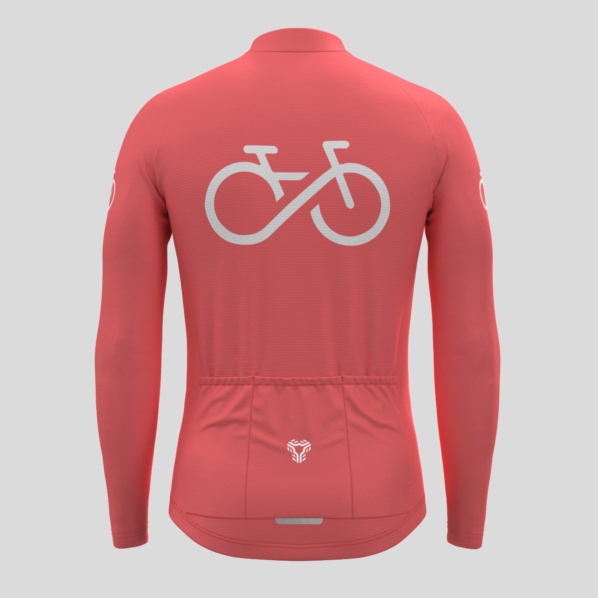 Bike Forever Men's LS Cycling Jersey - Guava