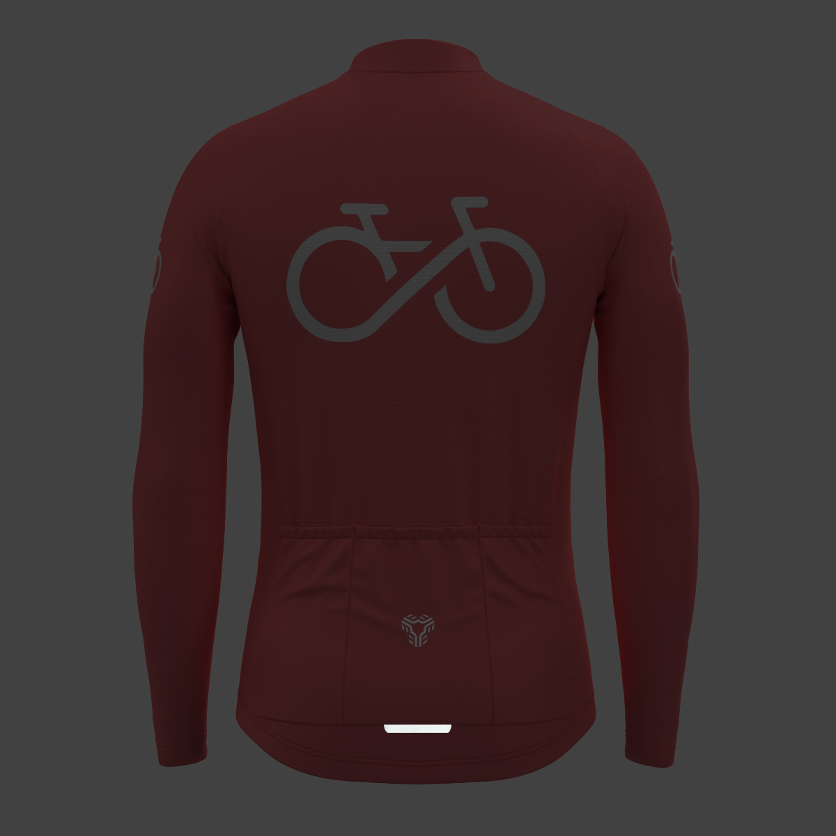 Bike Forever Men's LS Cycling Jersey - Guava