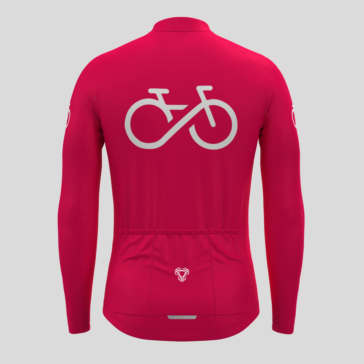 Bike Forever Men's LS Cycling Jersey - Jester Red