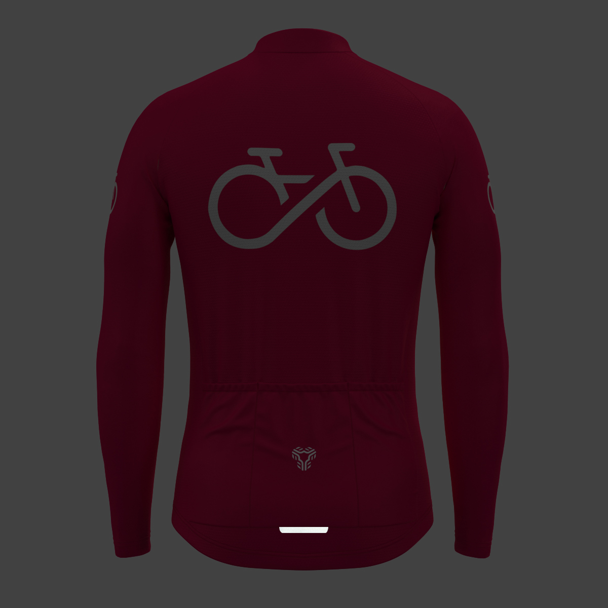 Bike Forever Men's LS Cycling Jersey - Jester Red