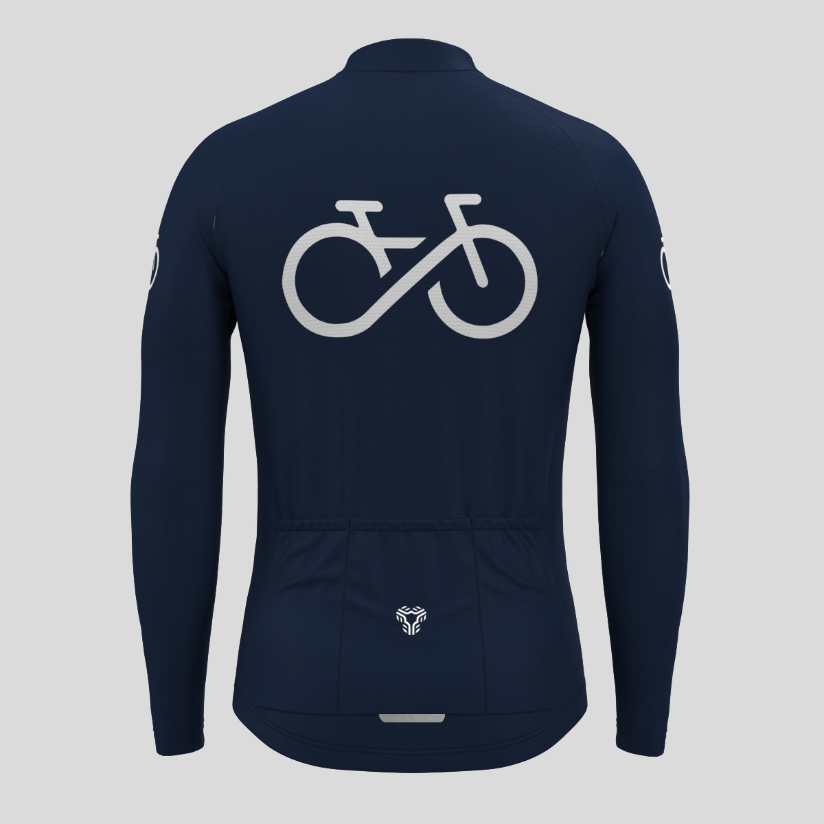 Men's Ride Forever LS Cycling Jersey - Navy