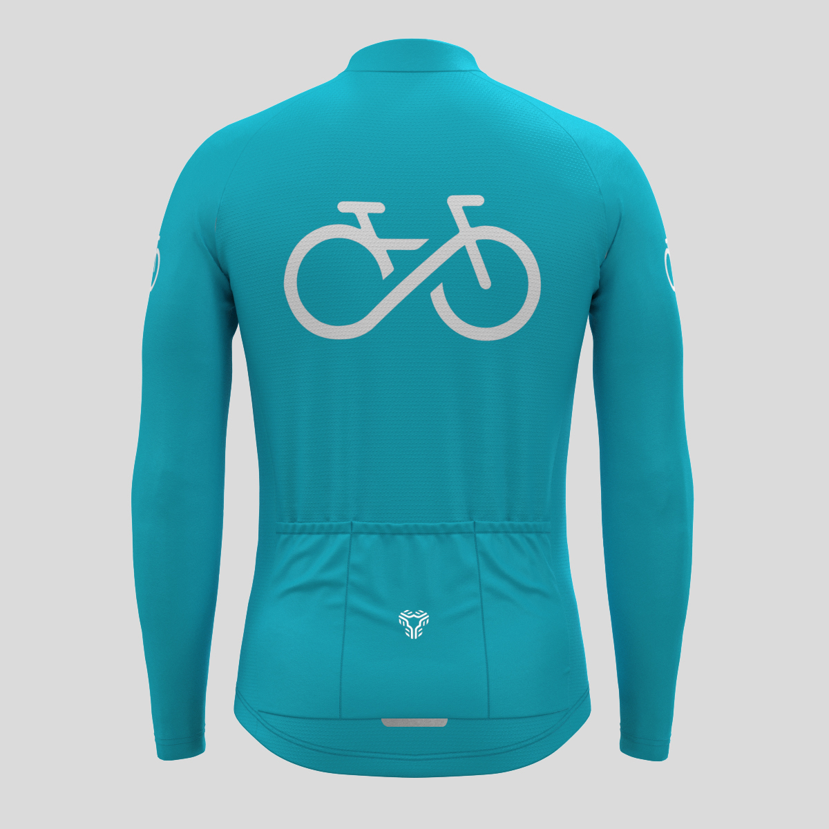 Men's Ride Forever LS Cycling Jersey - Ocean