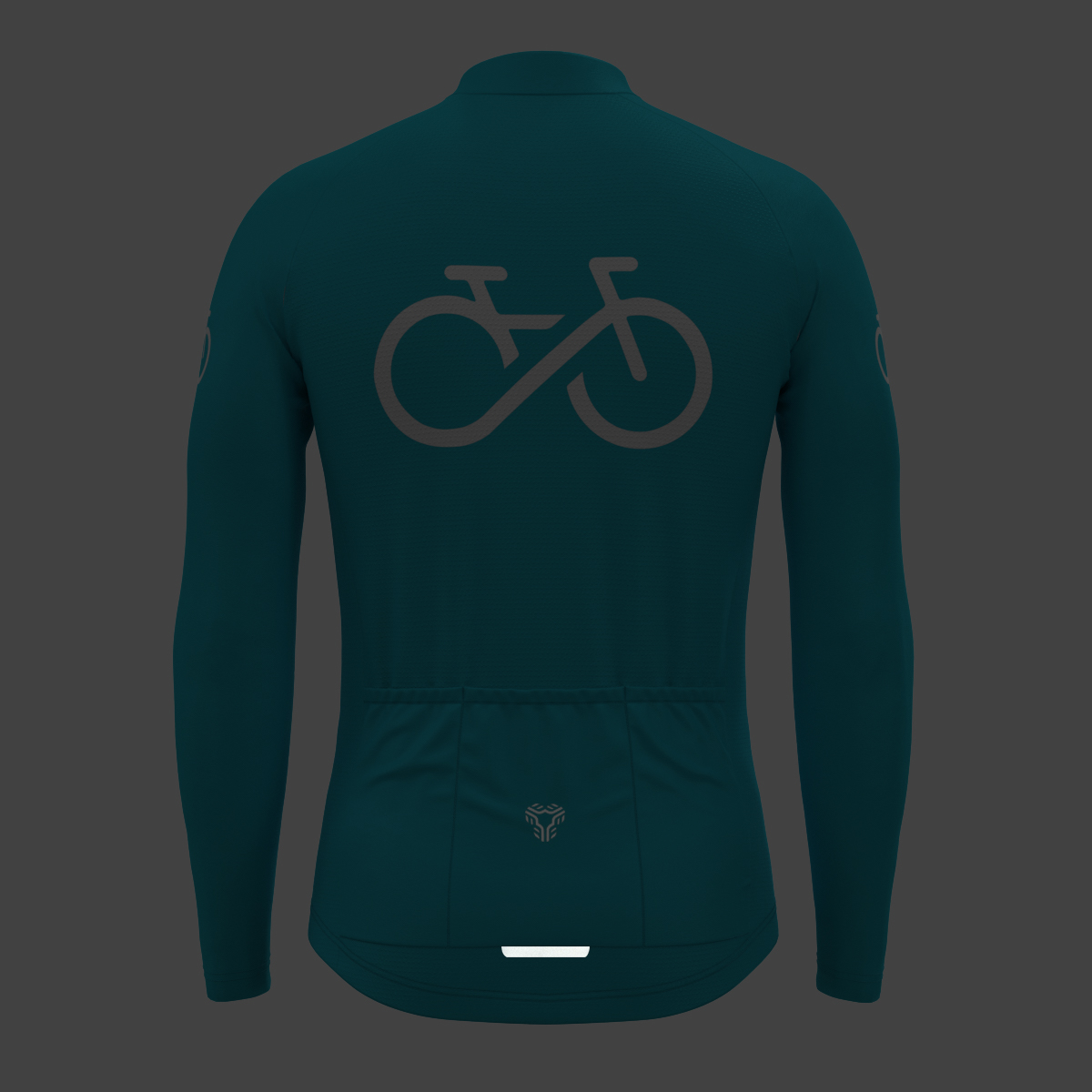Men's Ride Forever LS Cycling Jersey - Ocean