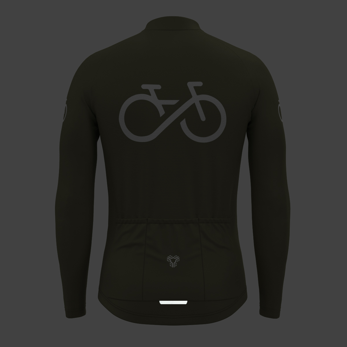 Men's Ride Forever LS Cycling Jersey - Olive